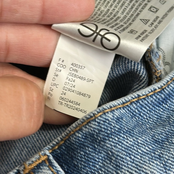 Sam Edelman Women’s Size 24 Stovepipe Jeans Tapered Leg NWT $119 Slim Denim - Picture 8 of 14